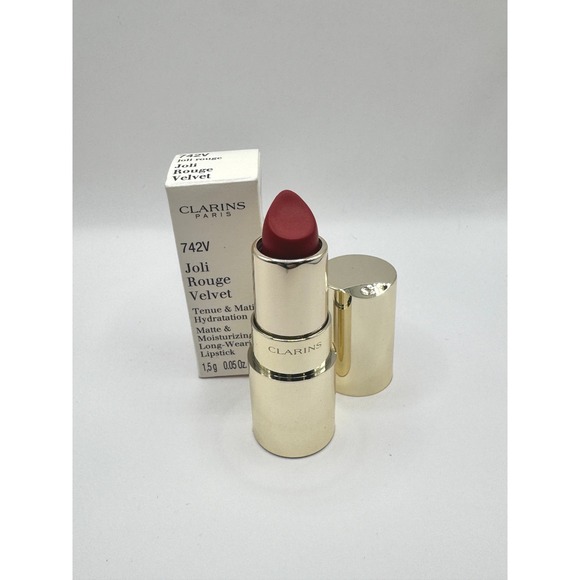 Clarins Other - CLARINS Joli Rouge Velvet Lipstick 742V - NEW